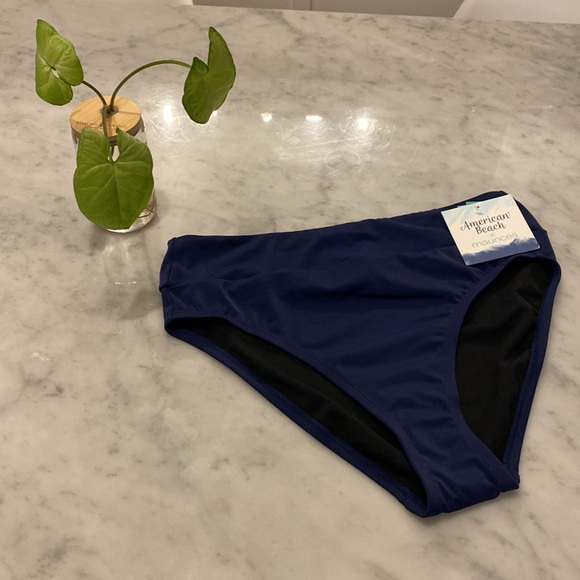 American Beach x Maurices Swim Bottom - Navy Blue - NWT - Picture 1 of 9